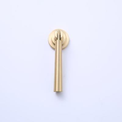 China Wonderful European Style Kitchen Hardware Luxurious Handle Door Brass Single Handle for sale