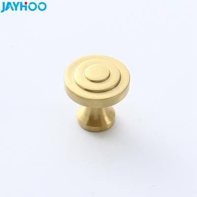 China Wonderful Single Hole Solid Cupboard Brass Cabinet Knobs And Pulls Luxury Knobs for sale