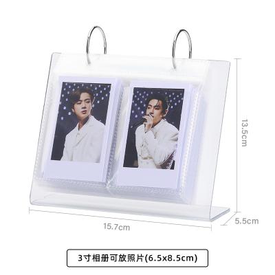 China Single Insert Acrylic Photo Frame 3 Inch 4 Inch 5 Inch Small 6 Inch Album Photo Card Storage Book Desktop Decoration for sale