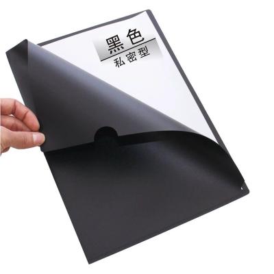 China A-Beeper Folder L-Type Plastic Folder Project Safe Pocket A4 Size in Transparent Color for Store and Organize Photocopies Speech DR for sale