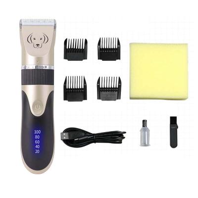 China Viable Dog Clippers Cordless Dog Grooming Clippers Trimmer Kit Rechargeable Quiet Pet Hair Clippers for sale