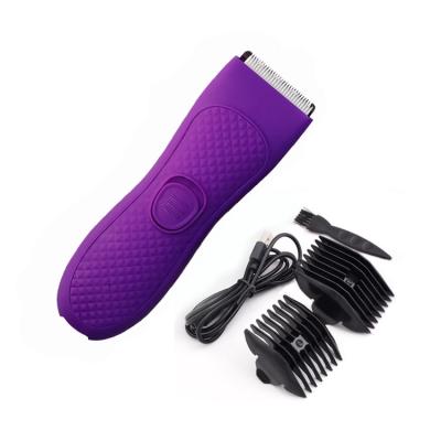 China Household Female Body Hair Trimmer Purple Color Body Hair Trimmer Female for sale