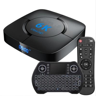 China Android TV Box 10.0 4GB RAM 64GB ROM With Dual 2.4G 5G Allwinner H616 Support 3D 4K 6K HDR H.265 4.1 With Mini Keyboard TV Box for sale