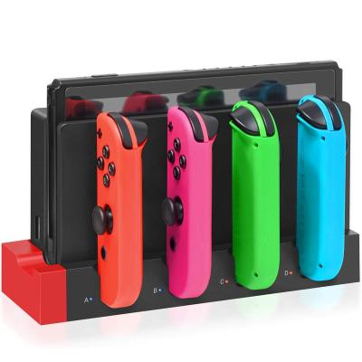 China With Earphone Jack Charging Dock Compatible with Switch and Switch OLED Model Joycons Switch Controller Charger Dock for Joycon Charges up to 4pcs for sale