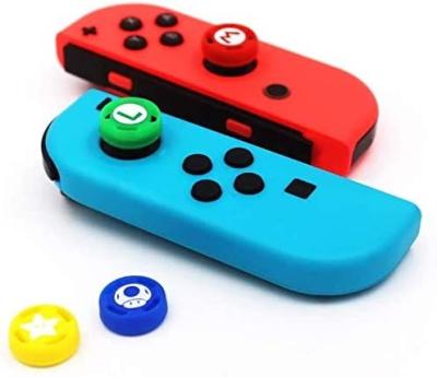 China Silicone Gamepad Thumb Stick Grip Cover For Nintendo Switch Caps/Switch OLED Grip/Switch Lite Joy Controller Joystick Cute Thumb for sale