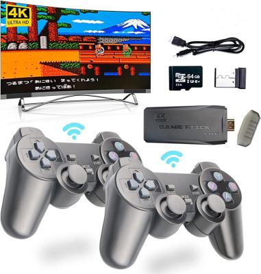 China Support Network Download Retro Games Wireless Video Games For 4K HD Output Classic TV Game Stick Built In 10000+ Games for sale