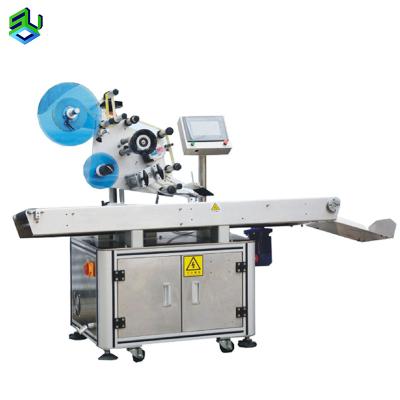 China New China Automatic Food Top Side Flat Surface Labeling Machine Manufacturer With Labels And Lid Labeling Equipment for sale