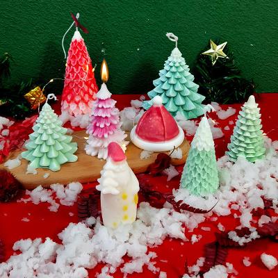 China Creative Handmade Christmas Tree Candle Mold 11 Styles Decorations Resin Molds From Europe for sale