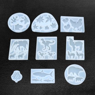 China Handmade Viable Crystal Glue Elephant Chick Camel Dinosaur Grape Silicone Animal Mold for sale