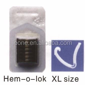 China Medical plastic operation ligation hemolok clips, laparoscopic edge-o-lok polymer ligation clips for sale