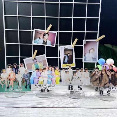 China Wholesale South Korean Kpop Idol Merchandise Bangtan Boys Butter 8th Anniversary FESTA Clear Acrylic Stand for sale