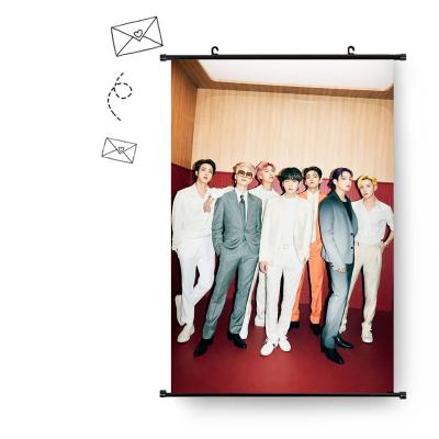 China KPOP Wholesale Kpop Idol Bangtan Boys Butter Hanging Picture Tapestry Fabric Poster Pictures for sale