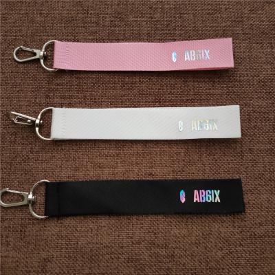 China Fan's Collection Wholesale KPOP Idol Merchandise Colorful Laser AB6IX Name Bar Phone Lanyard for sale