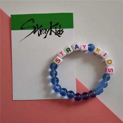 China KPOP Wholesale KPOP Idol Merchandise Stray Kids Beads Bracelet for sale