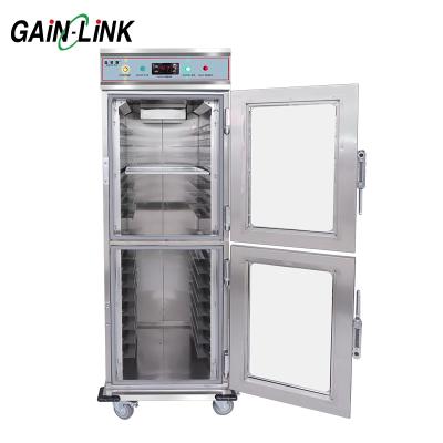 China Food Warmer Restaurant Cooking Equipment Outdoor Mobile Food Warmer Carts and Transport Cabinet Food Warmer Cabinet for sale