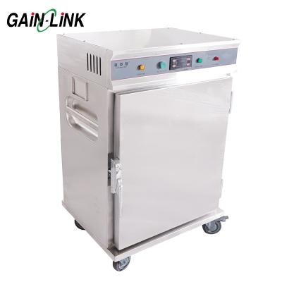 China Commercial Food Fwarmer Hospitality Supplies Lab Heated Food Warmer Dryer Street Food Cabinet Mobile Dinner Cart for sale