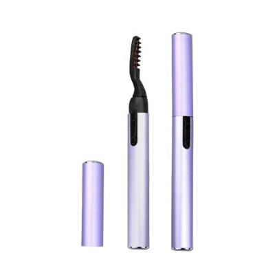 China Plastic Portable Rechargeable Automatic Electric Eyelash Curler Machine Ironer Heating Roller Long Lasting Makeup Curling Eyelash for sale