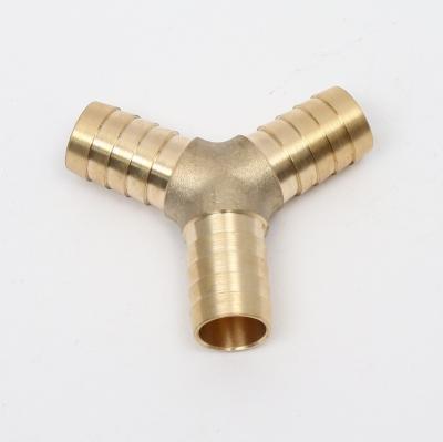 China Pagoda Nipple Y-Joint Fit Copper-shape Y-Type Copper Quick Connector Air Connectors Transition Fit Pipe Brass Brass for sale