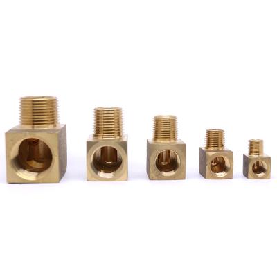 China Professional Manufacturer Brass Female Threaded Brass Pipe Fittings 90 Degree Tube Pipe Fittings Street Elbow for sale