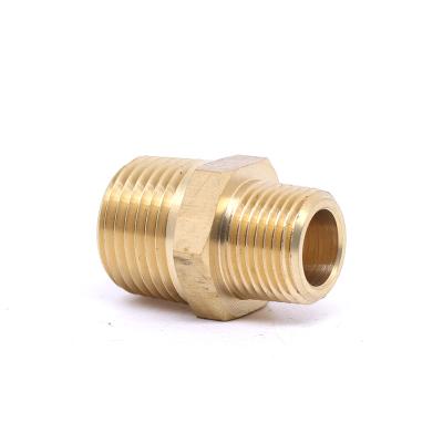 China Pneumatic Brass Pipe Fitting Brass Male Threaded Pipe Fittings Brass Male Pipe Refnet Coupling Copper Joints for sale