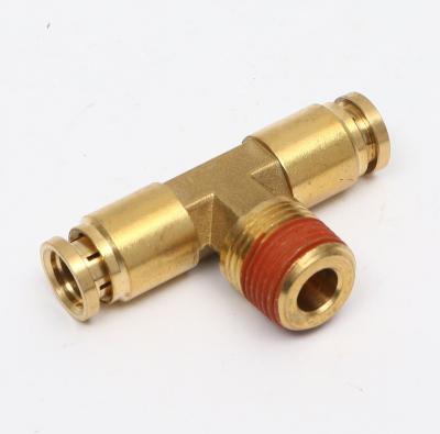 China Newest design good quality fixed tee male brass fittings copper tee jointsbrass fittings tee for sale