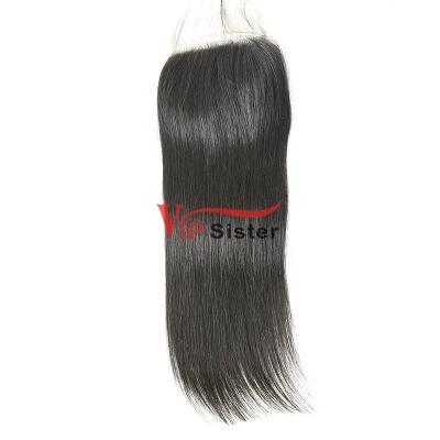 China Vipsister Hair Straight Pre Plucked 4X4 Virgin, 5X5 HD Sheer Closure, Cuticle Aligned Sheer Lace Front for sale