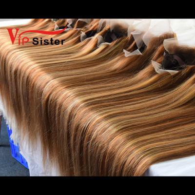 China 100% straight hair top sale 4x4/13x4 highlight wig virgin cuticle aligned virgin hair accented wig hair front lace wig for sale