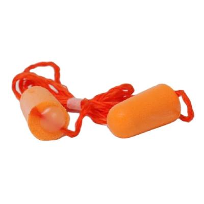 China Reusable Noise Environment Ear Plugs Soft Silicone Earplugs Noise Reduction With Nylon Cord Hearing Protection for sale