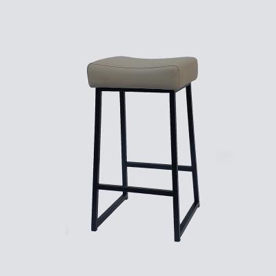 China NS FURNITURE PU PV bar modern style industrial leather high chair metal base stool for bar table club new recommended furniture for sale