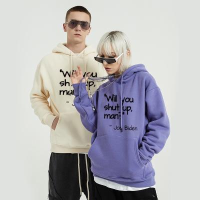 China Custom High Quality Simple Purple Sweatshirts Pullover 280gsm Anti-Wrinkle Logo 280gsm Blank Hoodies For Men for sale