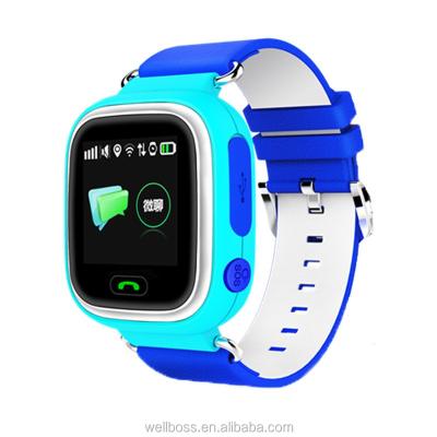 China GPS Navigation Kids Smart Phone Watch Phone Touch Q90 Color Screen with GPS Location Tracking to Prevent Lost Calls for sale