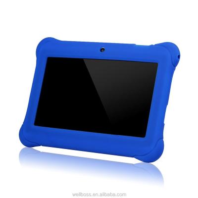 China 7-inch tablets for kids with education software / silicone protect shell, Android 4.4 Quad-core 7