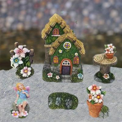 China USA Mini Wholesale Create Your Own Miniature Fairy Figurines Garden Resin Set Kits Garden Fairy for sale