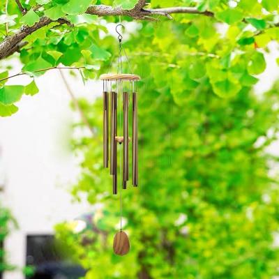 China Easy Melody 3D Single Natural Rope Large Installment Metal Commemorative Customizable Outdoor Wind Chimes Designs for sale