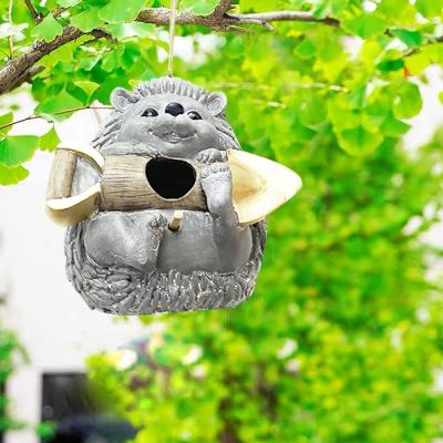 China Sustainable Victorian Garden Craft Durable Water Proof Flat Pack Custom Nesting Hanging Eco - Friendly Bird Feeder House Outside Design for sale