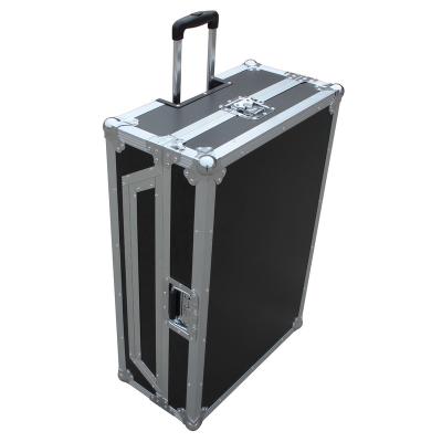 China 9mm Fireproof Plywood Aluminum TV Box DJ Equipment Amplifier Rack Cases with Wheel Lighting Stage Controller Speaker Cable Flight Case for sale