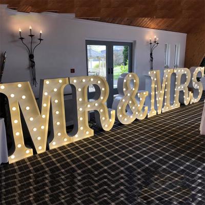 China Giant Indoor Outdoor Led Outdoor Light Up Numbers Letters Large Signs Love 4Ft Metal Light Up Letters for sale