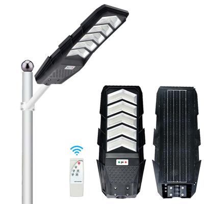 China Garden Road Radar Automatically Lighting Waterproof 100w 200w 300w All In One Solar Led Street Light for sale