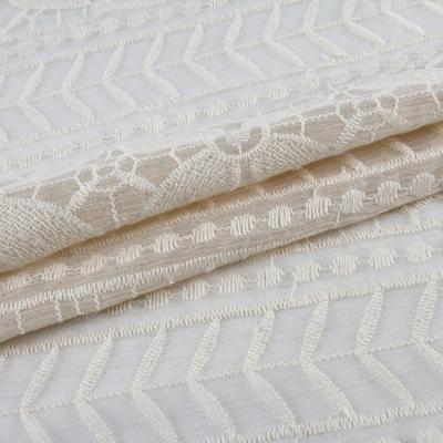 China Fashion New Arrival Georgette Italian Chiffon Fabric Embroidery Fabric Textile China Weft Knitted Embroidered Customized Color for sale