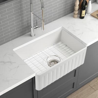 China Without Market Ware North American Faucet Undermount Farmhouse Top Luxury Basin Kitchen Sink Sanitary Ware for sale