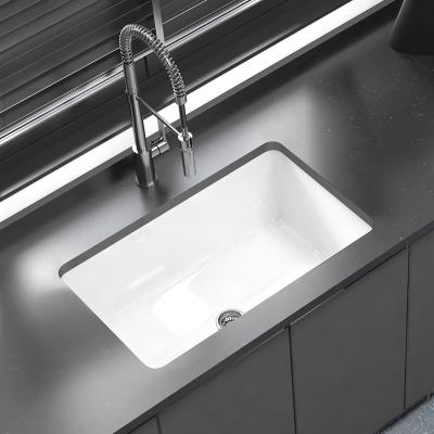 China Without Faucet Euro Style Moden Wash Basin Undermount Top Kitchen Basin Bathroom Vanity With Sink Hotel Ware Sanitary Sink for sale