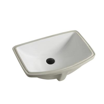 China Customized Cheap Rectangular Shaped Ceramic Sink Modern High Quality Binli Lavatory Undermount Bathroom Modern for sale