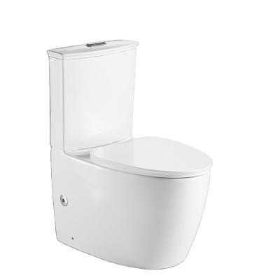 China Double-Flow Watermark Commercial Good Prices BINLI Watermark Two Piece Oval Sanitaryware Tornado Toilet Cabinet for sale