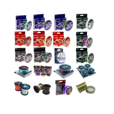 China Cheapest roller pe sink line braided fishing line / camouflage pe fishing line braided 100m 8 16 strand 1000m 300m strong multifilament for sale