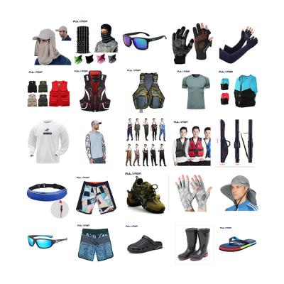 China Antibacterial Hat Fishing Gloves Ice Sleeve Suspender Bag Sandals Shoes Life Jacket Vest Shorts Polarized Sunglasses Fishing T-shirt Wear for sale