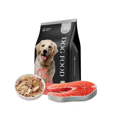 China Sustainable Health SupplementsGrain FreeNutrition FactsHealthPetSalmon Flavored Dog Food for sale