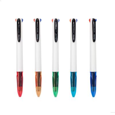 China office & School Pen Aihao Plastic Stationary Super Fluid Ballpoint Pen 4-in-1 Retractable Ballpoint Pen for sale