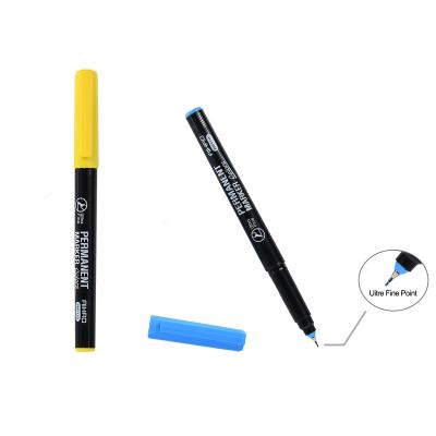 China Hat Off Good Quality Wholesale Hot Sale Color Fine Point Plastic Permanent Marker Pen Set for sale