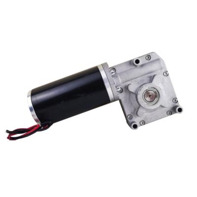 China IP45 24V 36V 48V 12v worm gear motor dc for electric wheelchair and truck for sale