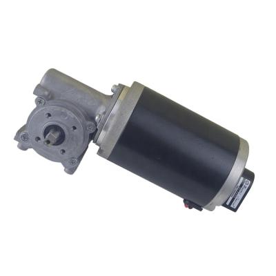 China IP45 63Wjs Diameter 63Mm 90 Degree Output Rolling Gate 12V 24V DC Gear Motor For Shutters Motor Gear for sale